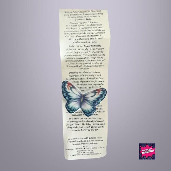 Vintage Porcelain Trinket and Pin Designed by Robert Adler - 1989 Collectible - Picture 4 of 4